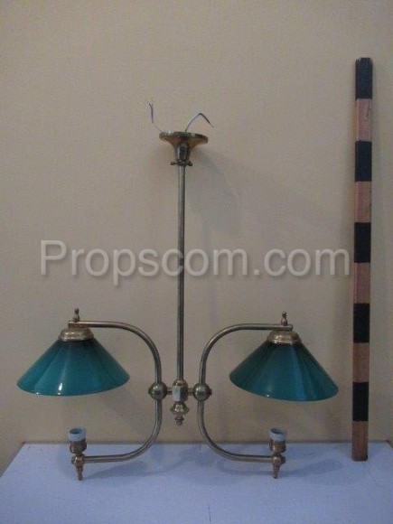 Chandelier brass sheet green