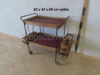 Movable serving table