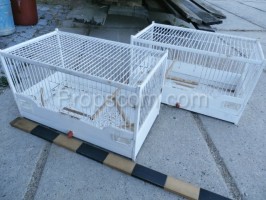 Wooden cages white