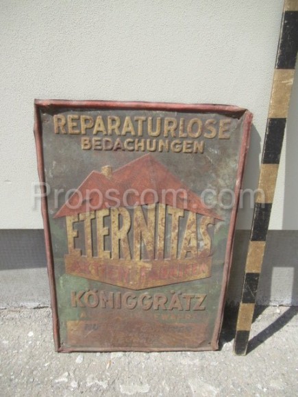 Werbeplakat an Bord: Eternitas