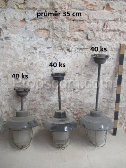 Industrial rod lamps black