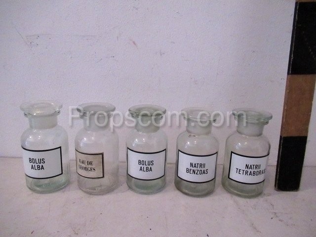 Bottles with ground glass