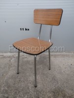 Chair chrome laminate imitation wood
