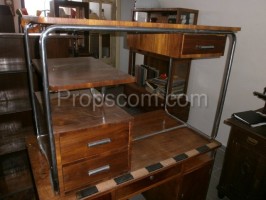 Chrome wood desk