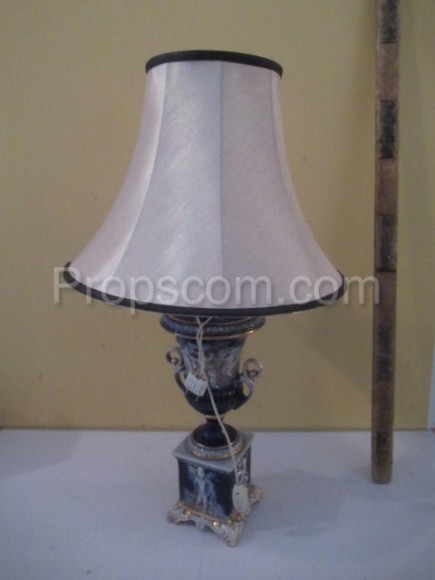 Lamp blue porcelain fabric