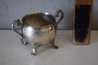 Silver sugar bowl