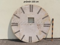 Tower clock face white