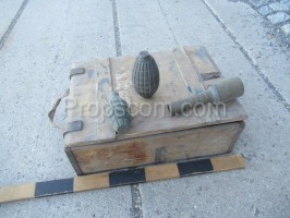 Crate of training grenades