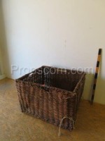 Square wicker basket