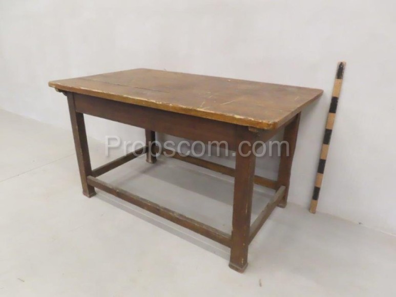 Wooden table with legs