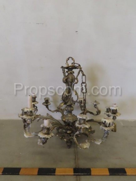 Brass chandelier