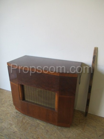 Music cabinet with radio