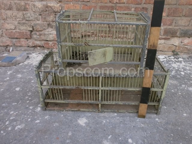 double-decker wire cage
