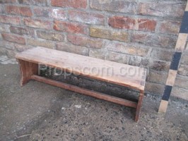 Small wooden bench