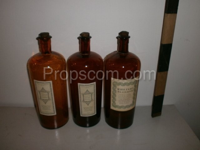 Large bottles with ground glass