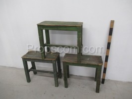 Wooden narrow chairs