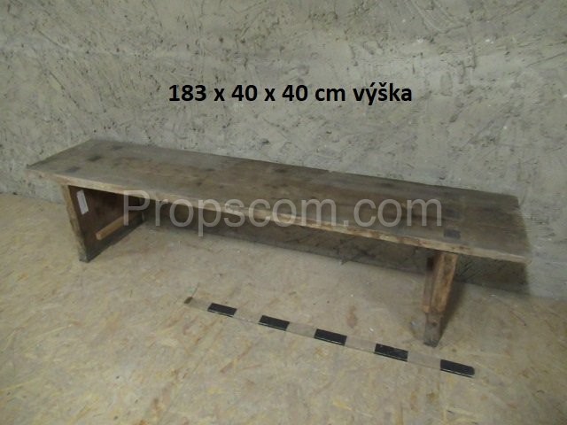 Wooden bench