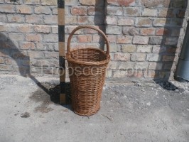 Deep wicker basket