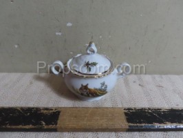 Porcelain sugar bowl