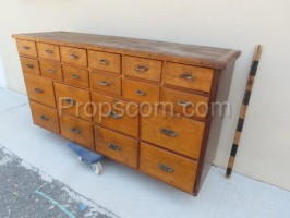 Merchant cabinet with drawers