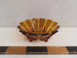 Honey glass bowl