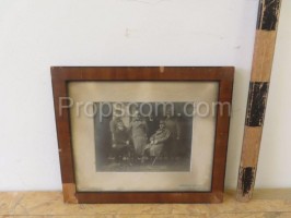 Photo of soldiers in a frame