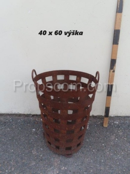 Wrought iron basket