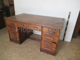 Dark wooden desk