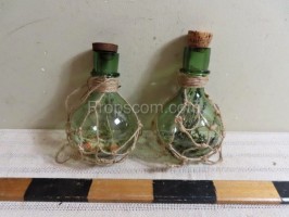 Bottles green glass
