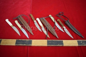 Knives with sheaths