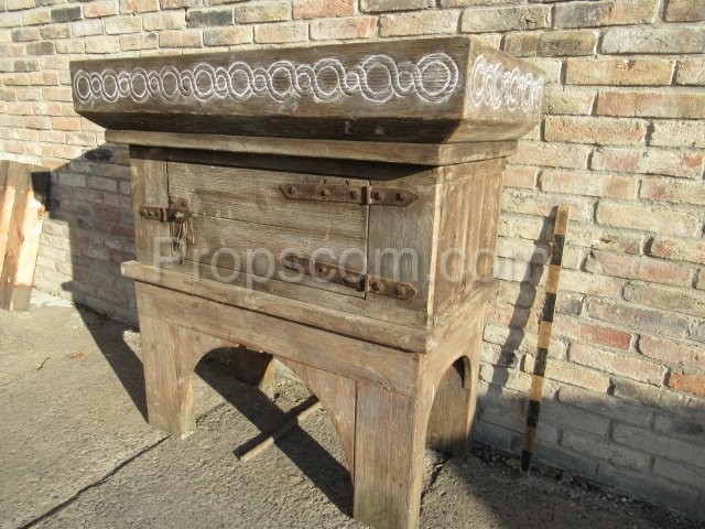 Solid wooden chest