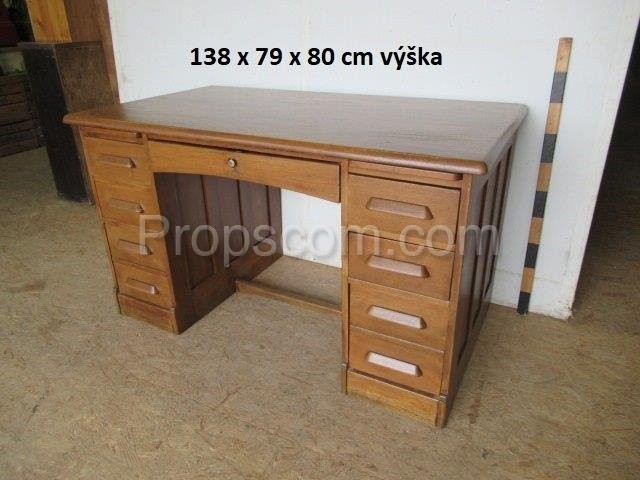 Dark wooden desk