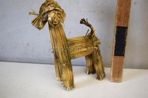 A horse made of straw