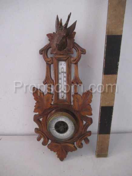 Barometer, thermometer