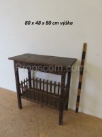 Side table with playpen