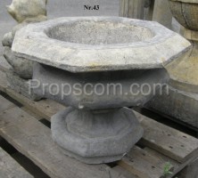 Ornamental flowerpot wide