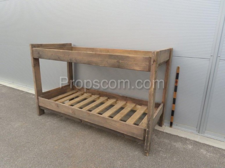 Wooden bunk bed