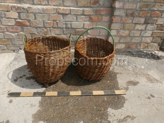 Wicker collection baskets