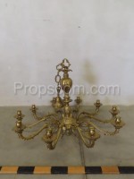 Brass chandelier