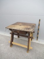 Wooden table with drawer