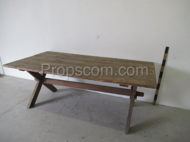 Wooden table outdoor