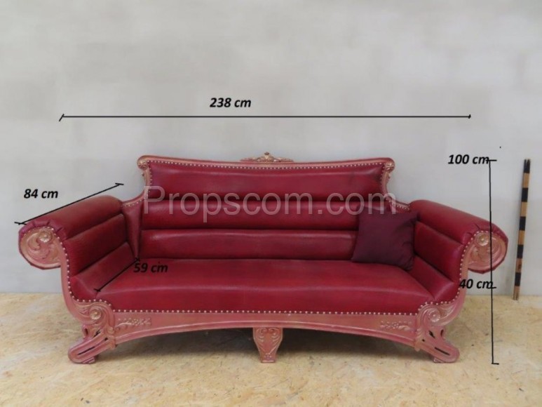 Gepolstertes Sofa