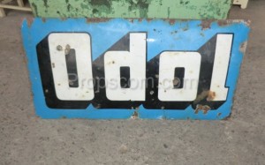 advertising metal sign: toothpaste Odol