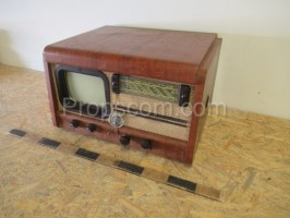 Radio with TV and turntable
