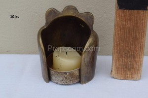 Candlestick for a smaller candle