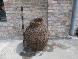 Large wicker container