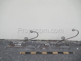 Forged wall brackets for lanterns