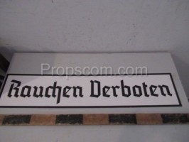 German sign Rauchen Verboten