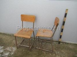 Light metal plywood chair