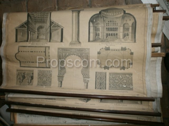 School poster - Architectural elements